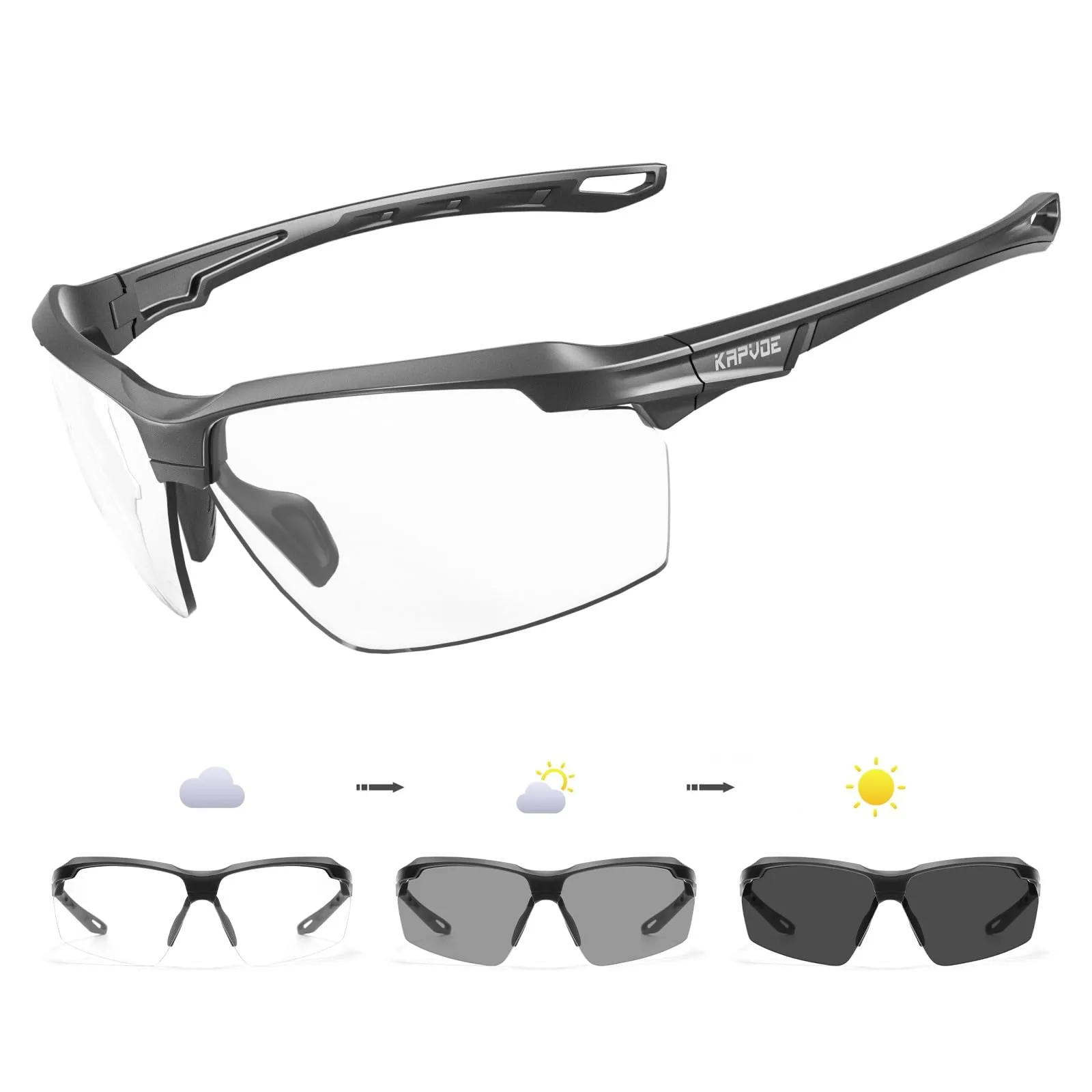 DUBERY photochromic cycling sunglasses image 2