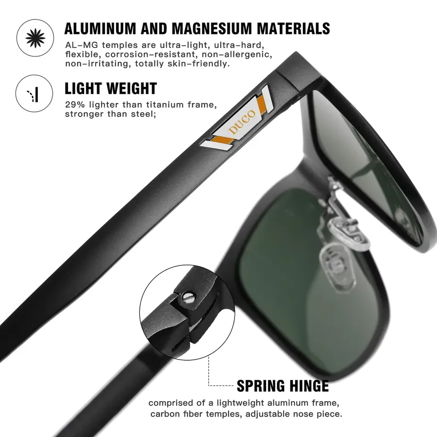 Duco polarized cycling sunglasses