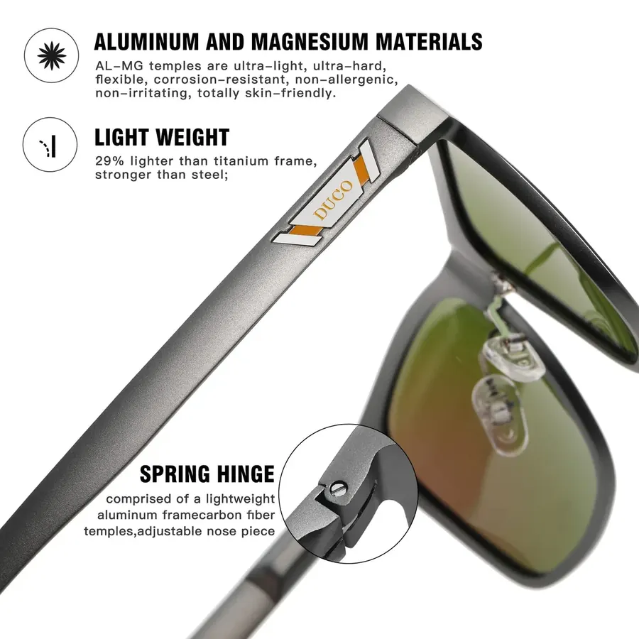 Duco polarized cycling sunglasses image 2