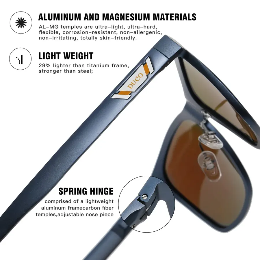 Duco polarized cycling sunglasses image 3