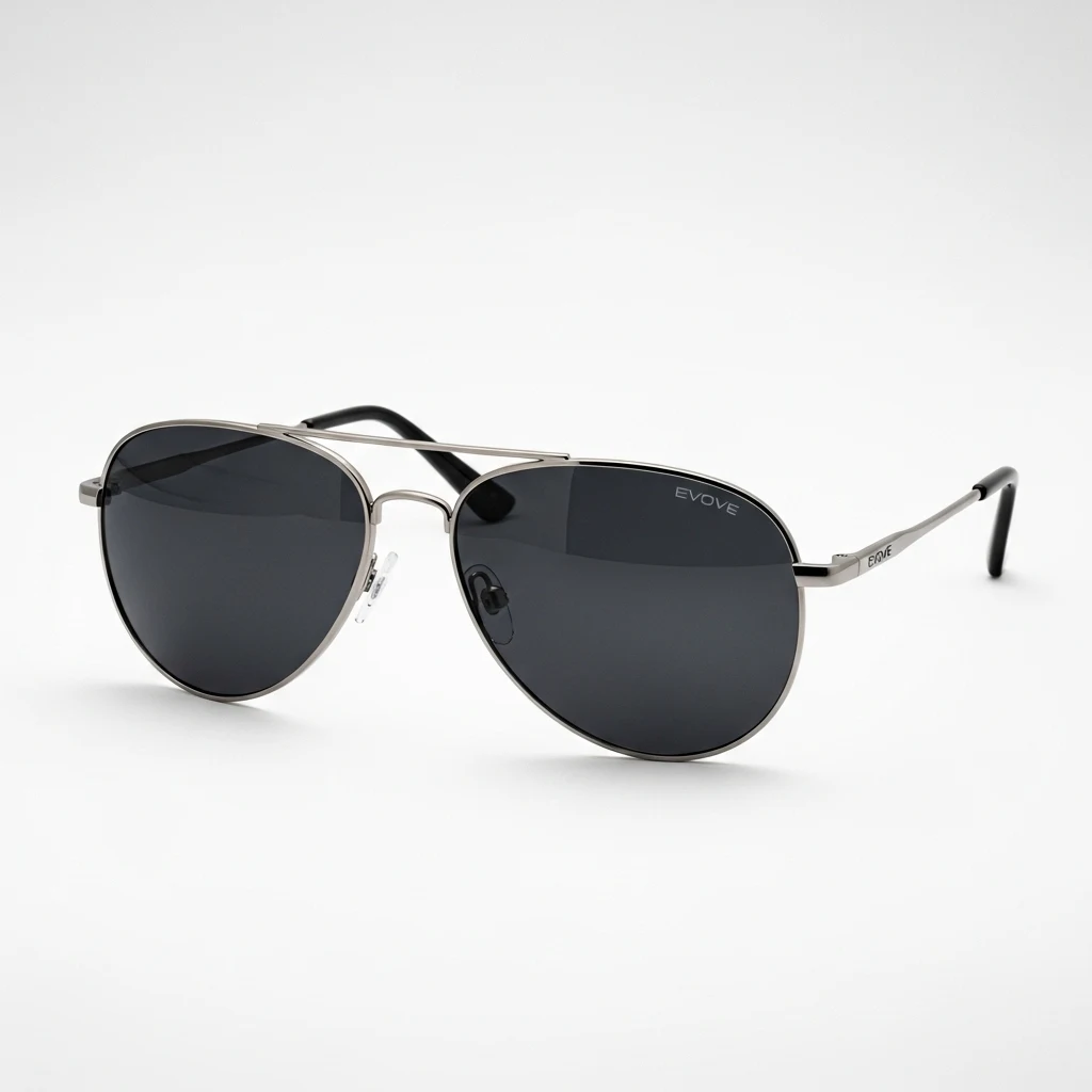 Evove polarized aviator sunglasses image 2