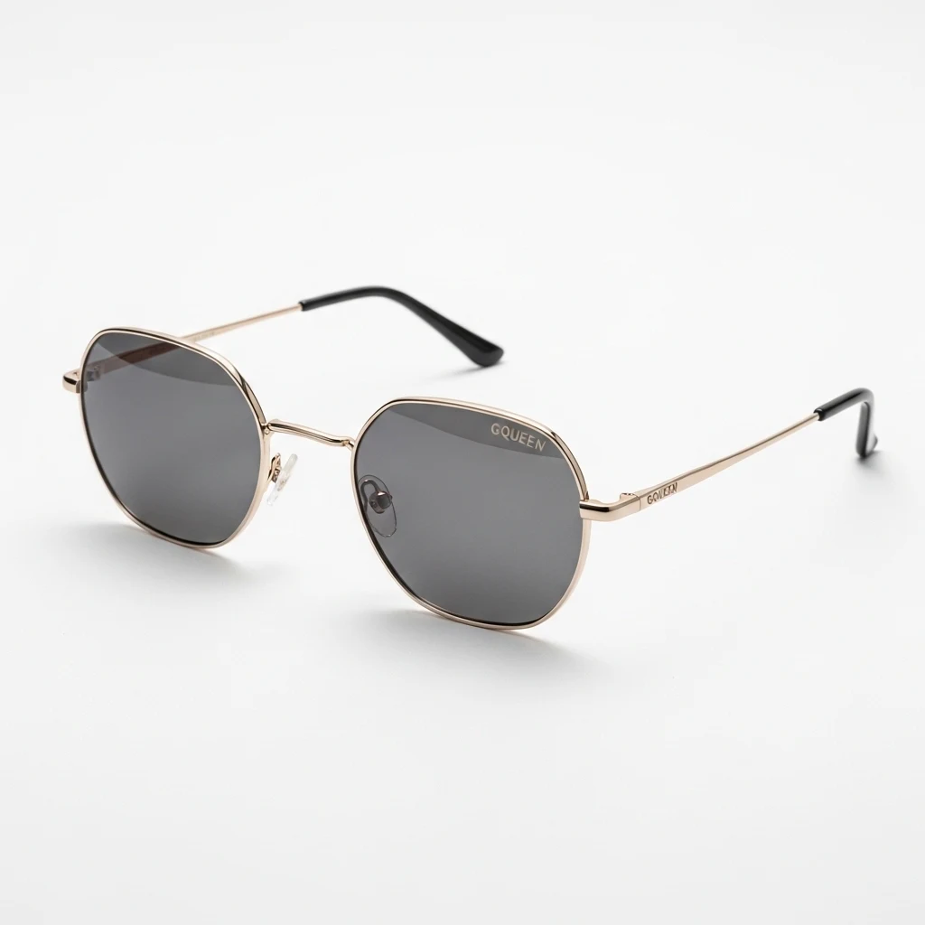 GQUEEN vintage polygon sunglasses image 3