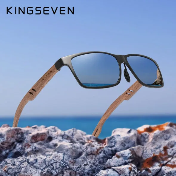 Kingseven wooden frame sunglasses