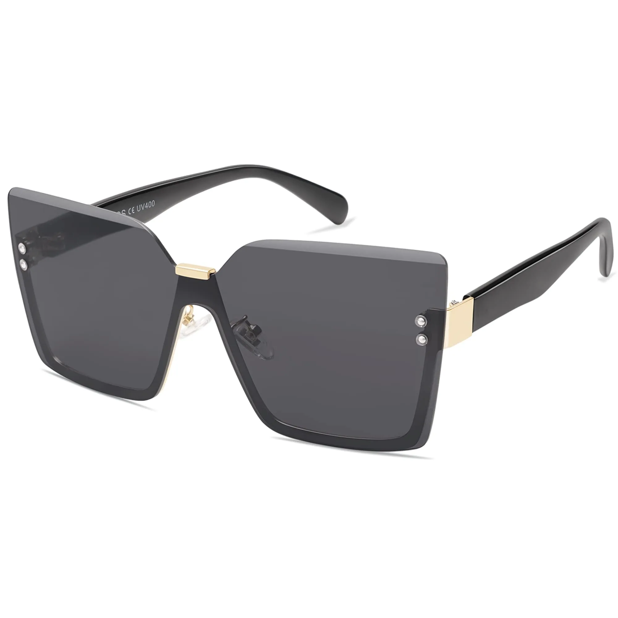 SOJOS oversized square sunglasses image 3